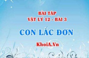 Bài tập Con lắc đơn: Giải bài 1, 2, 3, 4, 5, 6, 7 trang 17 SGK Vât lý 12 bài 3